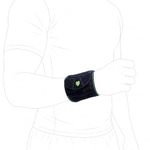 BAUERFEIND, 1 Unisex Sports Wristband, Left/Right Wrist, For Training and Competition, Size: S/M, Black, 11459471170011