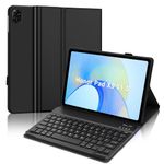 JADEMALL Keyboard Case for Honor Pad X9, Wireless Magnetic Detachable Bluetooth Keyboard(QWERTY Layout), Premium PU Leather Cover with Pencil holder for HONOR Pad X9 11.5-inch Wi-Fi Tablet, Black