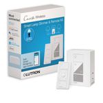 Lutron P-PKG1P-WH Caseta Wireless 300-watt/100-watt Plug-in Lamp Dimmer with Pico Remote Control Kit, White