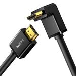 Ugreen High Speed HDMI Cable with Ethernet 90 Degree Right Angle Supports 3D and Audio Return Compatible for Blu Ray Player, 3D Television, Roku, Boxee, Xbox360, PS3, Apple TV etc, 3ft/1m