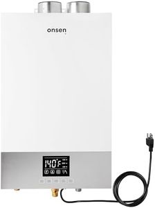 Onsen - 14L Direct Vent Tankless Natural Gas Water Heater - Electronic Ignition - Hot Water On Demand - for Indoor Residential Use - with LED Screen & Display Panel - 120v