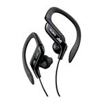 JVC Adjustable Ear Clip Sweat Resistant In-Ear Sports Headphone - Black