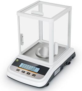500g Analytical Lab Balance with 0.001g Ultra-Precision, Digital Scale Multi-Functional Units Plug-in Exclusive 500g Weight - Ideal for Laboratories, Research, Industrial, Kitchen, Food, Jewelry…