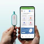 Sunfox Spandan Neo | ECG Device | Heart Rate Monitor | Detects AFib & Irregular Arrhythmias | Portable Mini ECG Machine for Home Use | Reports in 10 sec | 12 Lead ECG with 3 Leads