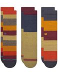 Stance Crew Socks - Cabin Fever, 3 Pack, Medium