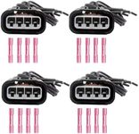AUTO OCCASION 4 Pack Ignition Coil Connectors Wiring Harness Replacement for CHEVROLET PONTIAC TOYOTA 90919-02244 90080-19015 90919-02239