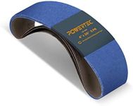 POWERTEC 4 x 36 Inch Zirconia Sanding Belts, 120 Grit Belt Sander Sanding Belt for Bench Sander, Belt and Disc sander, Woodworking, Metal Grinding, 3PK (443612Z-3)