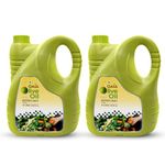 GAIA's Extra Lite Olive Oil 5 Ltr Packed With Flavor. All Purpose Cooking Oil, High Smoke Point, Nutrient-Filled, And Anti-Aging, Rich Blend Of Vitamins, Antioxidants, And Healthy Fats Pack Of 2