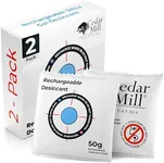 Gun Safe Dehumidifier | Rechargeable Desiccant Packs for Moisture Control | Reusable Humidity & Moisture Absorber | 2 x 50 gms Packets