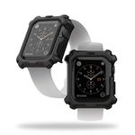 URBAN ARMOR GEAR UAG Compatible Apple Watch Case 44mm, iWatch Series 6/5/4/SE 2/SE, Rugged Protective Bumper Case, Black/Black