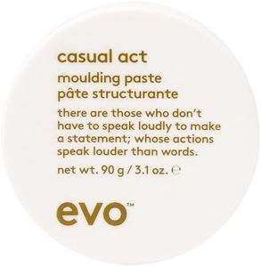 evo Casual Act Moulding Whip - Light Firm Hold Styling Paste For All Hair Types - Improves Hair Texture - 90g / 3.1oz