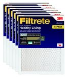 Filtrete EA03-6PK-1E, AC Furnace Air Filter, MPR 2200, Healthy Living Elite Allergen, 6-Pack (Exact Dimensions 19.69 x 24.69 x 0.78), White