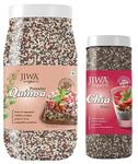 JIWA healthy by nature Organic Chia Seeds 200 g, Certified Organic & JIWA healthy by nature Organic Tricolor Quinoa, 1 Kg (Certified Organic & Gluten Free)