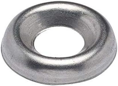 #10 Stainless Cup Countersunk Finish Washer, (100 Pack) - Choose Size, by Bolt Dropper, 18-8 (304) Stainless Steel
