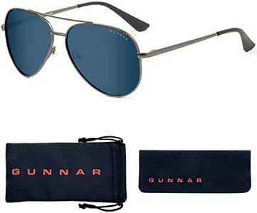 GUNNAR Gaming and Computer Eyewear/Maverick Sunglasses - Patented Lens, Reduce Digital Eye Strain, Block 90% of Harmful Blue Light