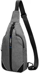 WATERFLY Medium Crossbody Sling Backpack Anti Theft Backpack for Traveling Chest Shoulder Bag