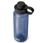 YETI Yonder Water Bottle with Tether Cap, Navy, 35 oz (1 L)