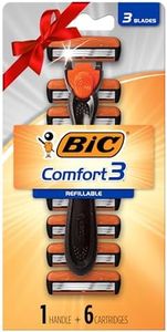 BIC Hybrid 3 Advance Men's Razors Kit - Pack of 1 Handle and 6 Cartridges