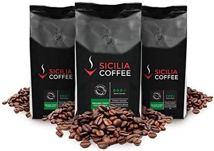 3kg Organic Forte - Freshly Roasted Organic Coffee Beans - Strong Dark Roast - 100% Arabica