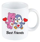 blinkNshop Best Friends Printed Ceramic Coffee Mug 325 ML (White) Best Gift for Ever