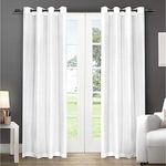 Exclusive Home Curtains Chatra Grommet Top Panel Pair, Winter White, 54x108, 2 Piece