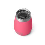 YETI Rambler 10 oz Wine Tumbler, Vacuum Insulated, Stainless Steel with MagSlider Lid, Tropical Pink