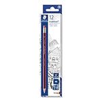 STAEDTLER 112-HB Tradition Graphite Pencil for Drawing & Sketching - HB, Eraser-Tip (Box of 12)