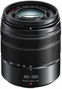 PANASONIC LUMIX G Vario Lens, 45-150MM, F4.0-5.6 ASPH., MIRRORLESS Micro Four Thirds, MEGA Optical I.S., H-FS45150AK (USA Black)