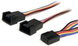 StarTech.com 12-Inch 4 Pin Fan Power Splitter Cable - F/M (FAN4SPLIT12)