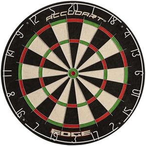 Accudart Edge Bristle Dartboard - Razor Thin Spider Wire Reduces Bounce Outs - Premium Brazilian Sisal - Advanced Metal Number Ring - Increased Playing Area - Super Thin Bullseye