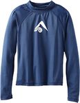 Kanu Surf Boys' Platinum Rashguard, Navy, 14-16