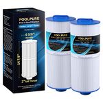 POOLPURE PLF6CH-960 Spa Filter Replaces PJW60TL-F2S, Jacuzzi Filters J-300, J400, Unicel 6CH-960, Filbur FC-2800, 6540-476, 6540-383, Hot Tub Filter with Closed Handle(Not be Removed) 2 Pack (14 7/8")