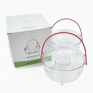 VELAHUB Professionelle Insektenschutz Wespenfalle 18 cm Groß und Effektiv Umweltfreundlich, Ohne Chemikalien Insektenfalle Fliegenfänger Wespenfänger Set von 2