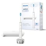 Philips Sonicare DiamondClean Series 9000 Electric Toothbrush - Sonic Brush, Cleaner Teeth and Gums, 1 X C3 Premium Plaque Control Brush Head (Model HX9911/63), White