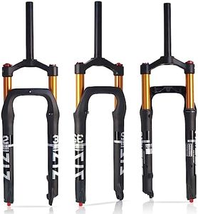 ZTZ 26 * 4.0 inch Fat Tire MTB Air Suspension Fork - Ultralight Rebound Adjustment Front Fork,120mm Travel, 135mm Spacing Hub，9mm QR，Crown Lockout， Ideal for Snow Beach XC Mountain Bikes