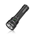 AK16 LED Flashlight, 1000 Lumens, USB-C Rechargeable, Long-Range Beam 475m, IPX8 Waterproof, Portable and Powerful Outdoor Light for Hiking, Camping, Search and Rescue - Dual Battery Compatible