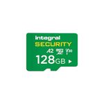 Integral 128GB High Endurance microSD Card, UHS-I V30 U3 A2, 4K for CCTV, Dash Cams, Home Security, Baby monitors & Body cams, Up to 24 Hours Overwrite and 24,000 Hours Continuous Recording.