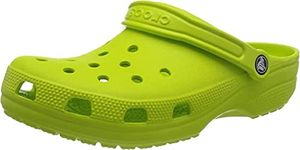 Crocs womens Classic Clog|comfortable Slip on Casual Water Shoes Clog, Lime Punch, 4 Women 2 Men US