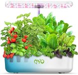 QYO Hydroponics Growing System, 12 Pods Indoor Herb Garden with 36W Full-Spectrum Grow Light, Pump System, Automatic Timer, 23.8'' Height Adjustable, Plants Germination Kit for Home Kitchen Gardening