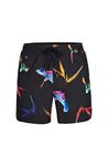 O'NEILL Men's Floral Swimsuit Shorts, 39014 Black Ao, M/L