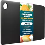 Large Composite Wood Cutting Boards Cutting Board for Kitchen Dishwasher Safe - Thin, BPA Free & Eco-Friendly Light