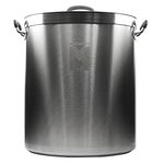 Brew Kettle: Stainless Steel Stock Pot for Homebrew (Plain Kettle, 20 Gallon)