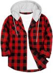 TARAINYA Mens Flannel Hooded Shirts