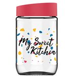 Pasabahce Zest Glass Pickle/Cookies/Snack/Kitchen Storage Jar 660 ml 1 Pc Printed