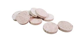 Kork-Deko Cork Discs, 20 Pack, 100% Natural Cork, 35 mm x 6 mm, Crafting Material Made in Portugal