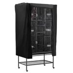 POPETPOP Universal Bird Parrot Cage Cover Washable Good Night Birdcage Cover (Black)