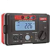 UNI-T UT582+ Digital RCD (ELCB) Tester, Voltage Range: 30-600V, 45Hz~65Hz, 999 Display Count, Trip Phase Switch 0° and 180°, Operational Voltage (Freq.): 195V～253V