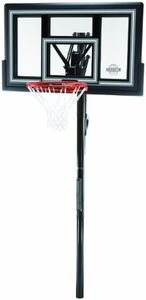 Lifetime 1084 Height Adjustable In Ground Basketball System, 50 Inch Shatterproof Backboard Clear