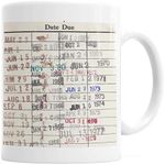 Library Due Date Card Coffee Mug - Gift for readers, librarians