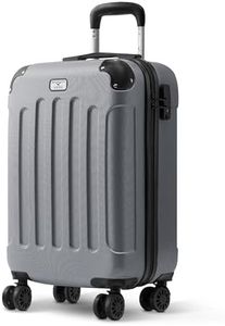 LUGG 20 Inch Skywander Lightweight Travel Cabin Bag - Carry On Approved Suitcase, ABS Shell Protection, Water Resistant & Safe Locking System - Easyjet Overhead Compliant (55x20x35cm)